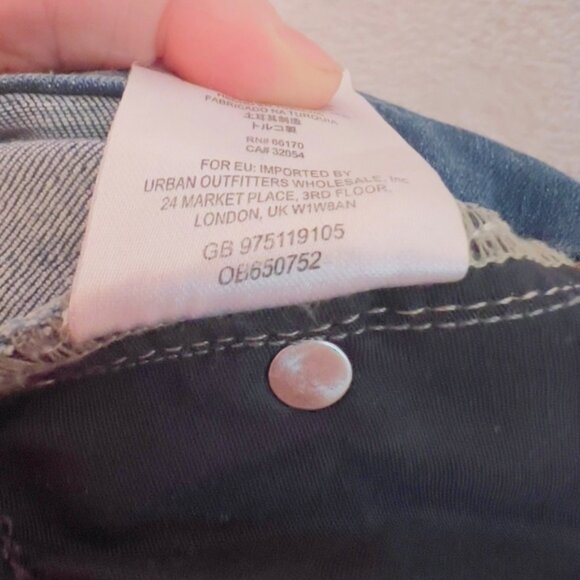 Free People Women's Size 24 Medium Wash Midi Rise Distressed Skinny Jeans - Picture 7 of 8